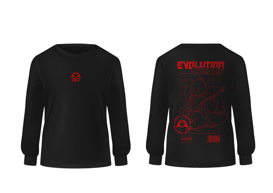 EVO 2023 : JUMPER (BLACK W/ RED PRINT)