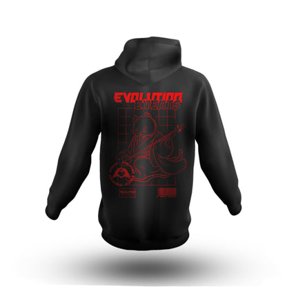 EVO 2023 : HOODIE (BLACK W/ RED PRINT)