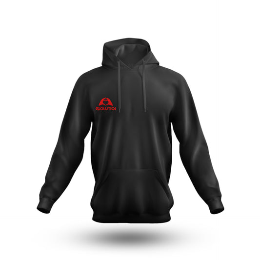 EVO 2023 : HOODIE (BLACK W/ RED PRINT)