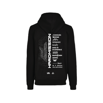 HARDMISSION 2024 : BLACK & WHITE HOODIE