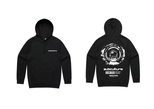 SUBCULTURE 2024 : HOODIE (BLACK W/ WHITE PRINT)