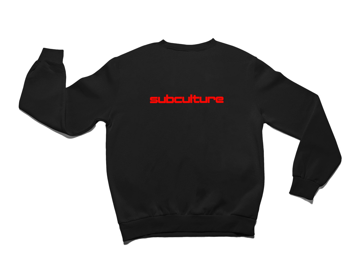 SUBCULTURE 2023 : JUMPER (BLACK W/ RED PRINT)