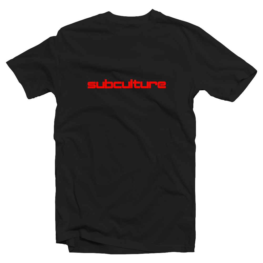 SUBCULTURE 2023 : T-SHIRT (BLACK W/ RED PRINT)