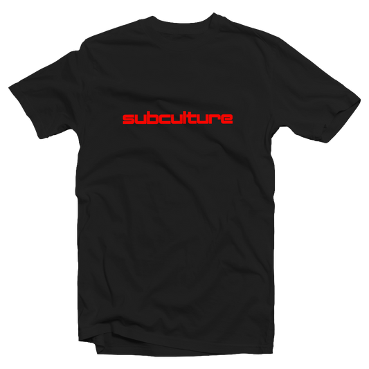 SUBCULTURE 2023 : T-SHIRT (BLACK W/ RED PRINT)