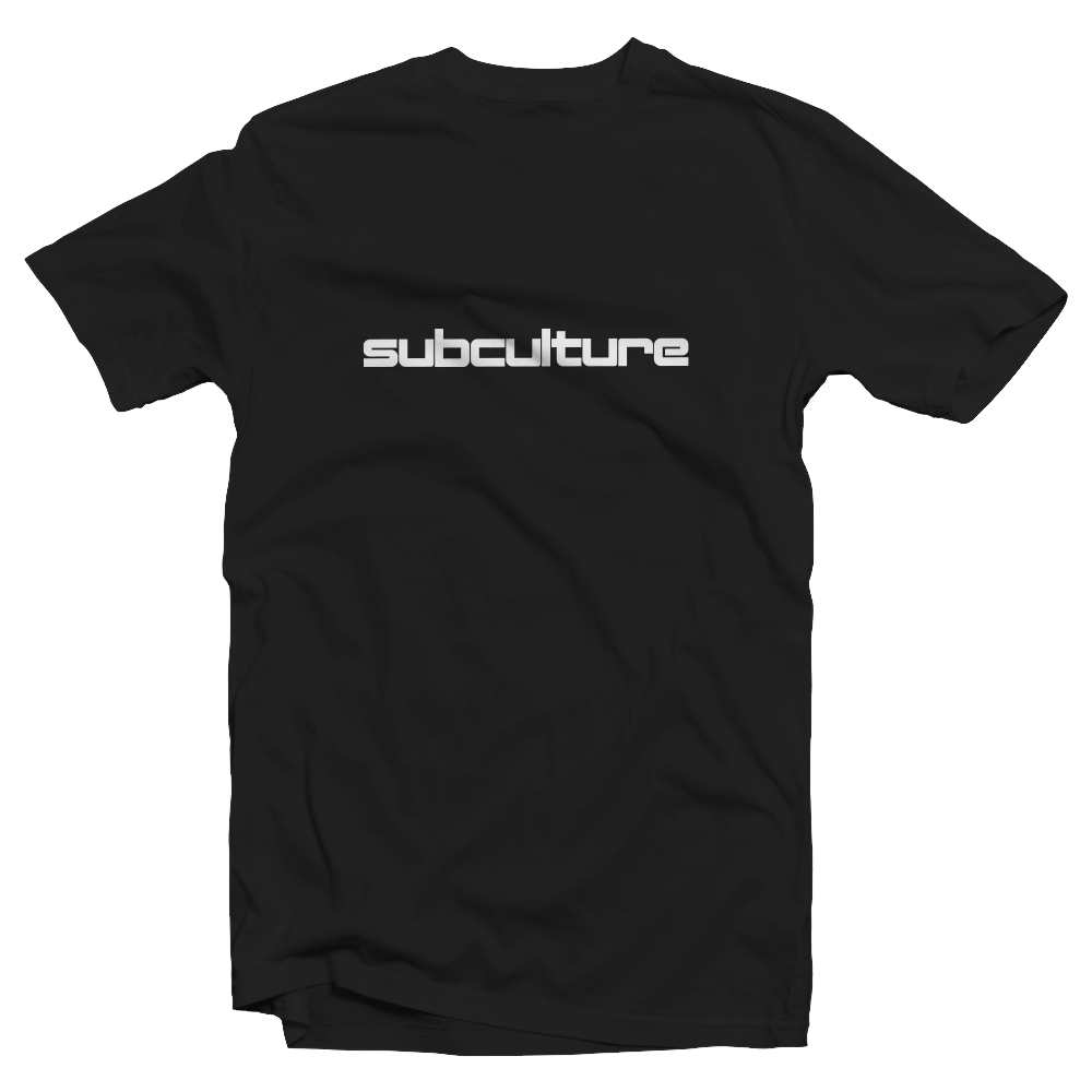 SUBCULTURE 2023 : T-SHIRT BLACK W/ WHITE PRINT