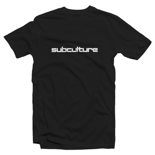 SUBCULTURE 2023 : T-SHIRT BLACK W/ WHITE PRINT