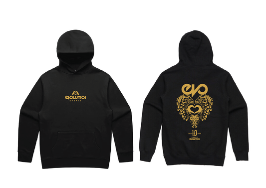 OFFICIAL 10 YEARS EVO MERCH - HOODIE